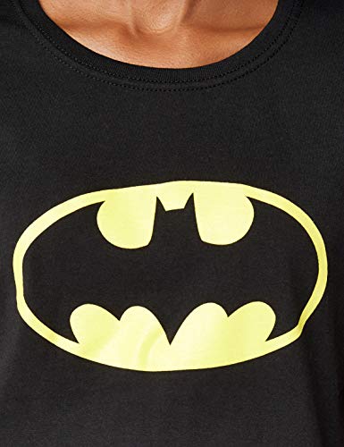 Collectors Mine - Camiseta de Batman con cuello redondo de manga corta para mujer, talla 44, color negro