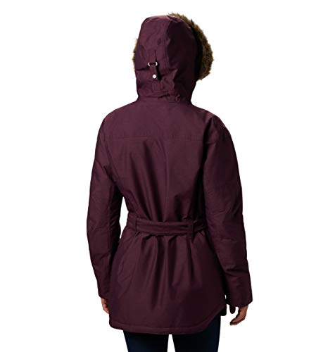 Columbia Carson Pass II Chaqueta impermeable para mujer, Mujer, 1515501, Black Cherry., extra-large