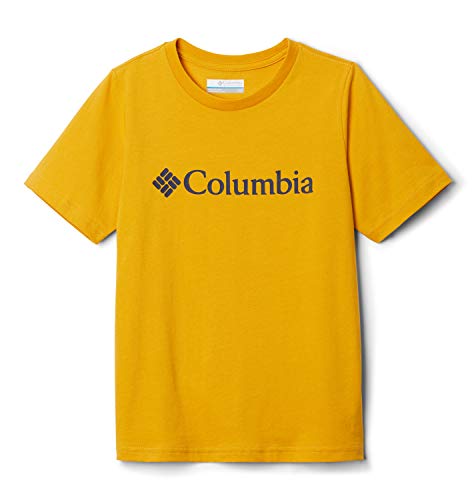 Columbia CSC Basic Youth Camiseta Estampada De Manga Corta, Unisex niños, Amarillo (Bright Gold), S