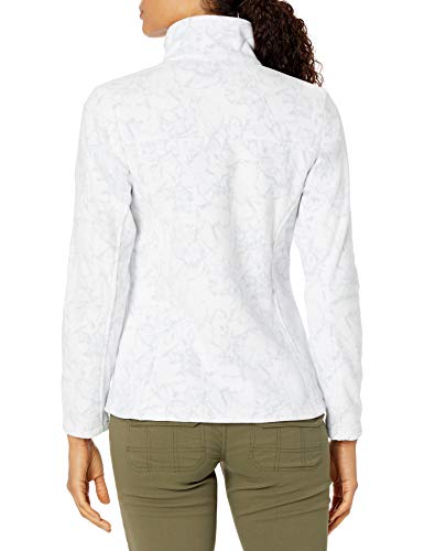 Columbia Fast Trek Forro Polar con Cremallera Estampado, Mujer, Blanco (White Brushstroke Floral), M
