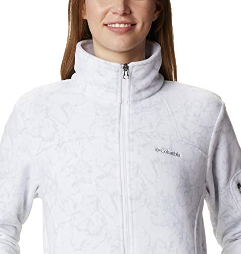 Columbia Fast Trek Forro Polar con Cremallera Estampado, Mujer, Blanco (White Brushstroke Floral), M