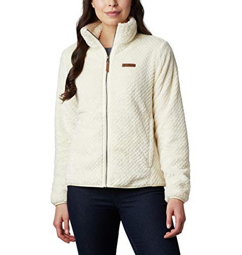 Columbia Fire Side II Forro Polar con Cremallera, Mujer, Beige (Chalk), M