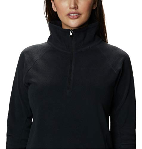 Columbia Glacial IV Forro Polar con Media Cremallera, Mujer, Negro, M