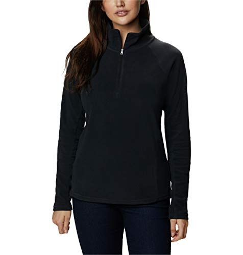 Columbia Glacial IV Forro Polar con Media Cremallera, Mujer, Negro, M