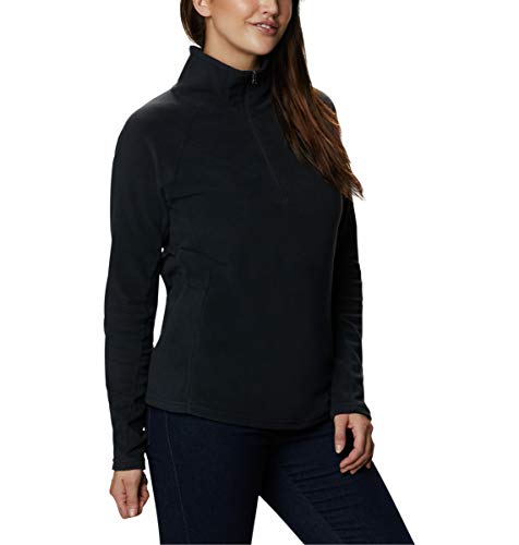 Columbia Glacial IV Forro Polar con Media Cremallera, Mujer, Negro, M