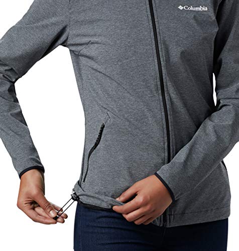 Columbia Heather Canyon, Chaqueta Softshell, Mujer, Negro (Black), XS