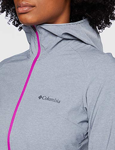 Columbia Heather Canyon Jacket Chaqueta Softshell con Capucha, Aislamiento térmico sintético Hi-Loft, Mujer, Grey Ash, L
