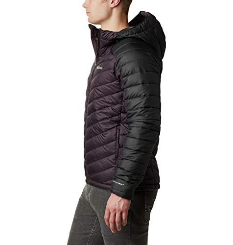 Columbia Horizon Explorer Chaqueta con Capucha, Hombre, Morado, Negro (Dark Purple, Shark), L