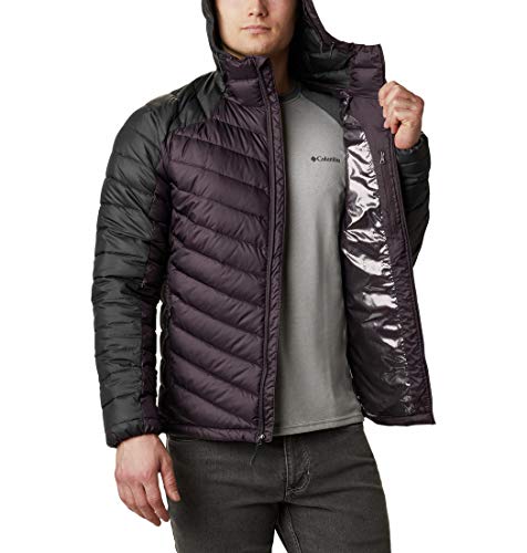 Columbia Horizon Explorer Chaqueta con Capucha, Hombre, Morado, Negro (Dark Purple, Shark), L