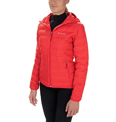 Columbia Lake 22 Chaqueta De Plumón con Capucha, Mujer, Rojo (Red Lily), S