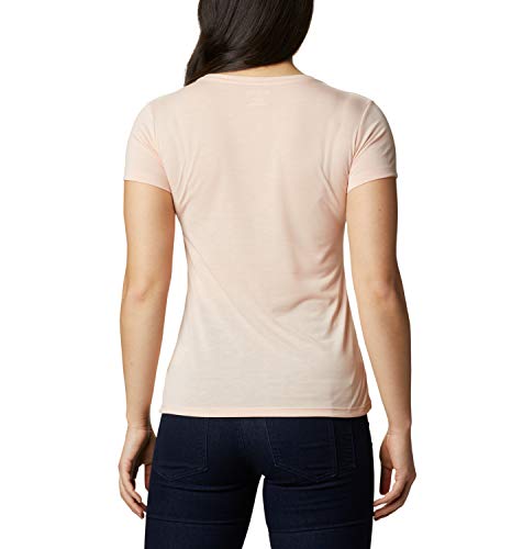 Columbia Lava Lake II Camiseta Estampada De Manga Corta, Mujer, Rosa (Peach Cloud, CSC Power Brand), XL