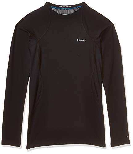 Columbia Midweight Stretch Long Sleeve Top Ropa Interior Técnica De Manga Larga, Mujer, Negro, S