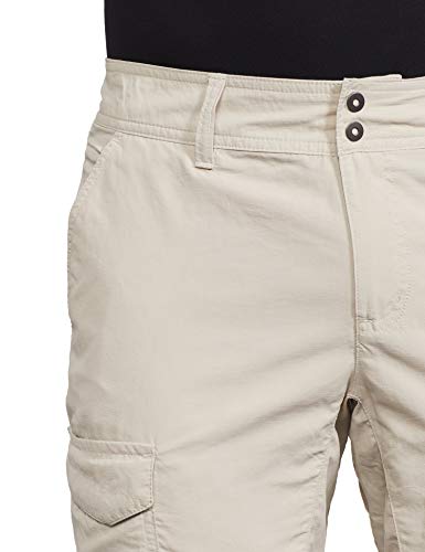 Columbia Mujer Pantalón Convertible, Silver Ridge, Beige (Fossil), Talla: 40