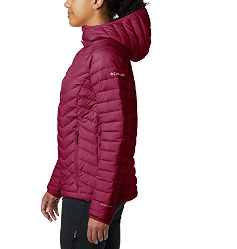 Columbia Powder Lite, Chaqueta con capucha, Mujer, Rojo (Beet) Talla XL