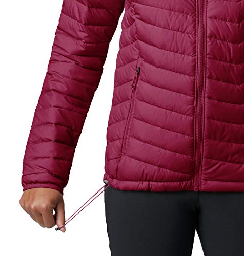 Columbia Powder Lite, Chaqueta con capucha, Mujer, Rojo (Beet) Talla XL