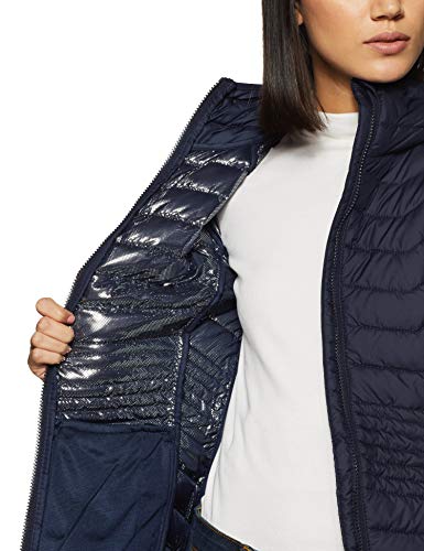 Columbia Powder Lite, Chaqueta de longitud media, Mujer, Azul oscuro (Dark Nocturnal) Talla M