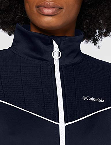 Columbia Roffe Ridge II Forro Polar, Mujer, Blanco, Azul (Dark Nocturnal), M