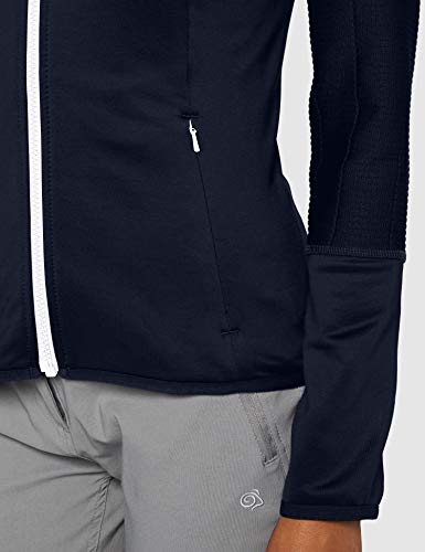 Columbia Roffe Ridge II Forro Polar, Mujer, Blanco, Azul (Dark Nocturnal), M