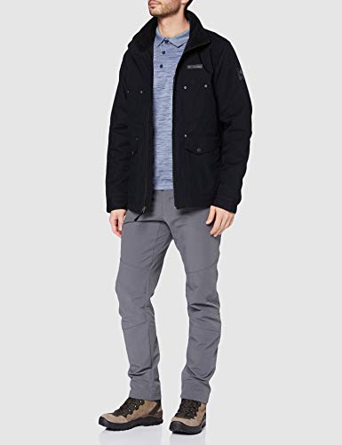 Columbia Rules Camiseta Polo, Hombre, Gris (Carbon Heather), XL