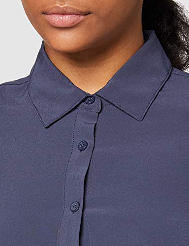 Columbia Saturday Trail Stretch Long Sleeve Shirt Camiseta de Manga Larga, Mujer, Gris (Nocturnal), XS