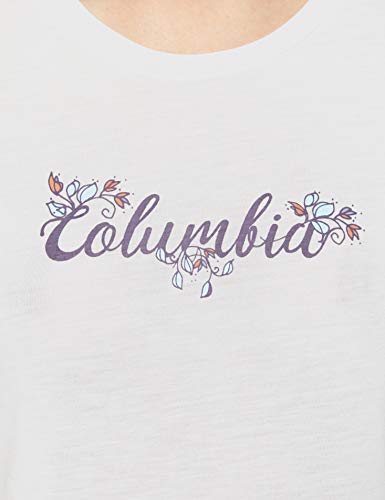 Columbia Shady Grove Camiseta de Manga Corta, Mujer, Blanco (White, Fun Performance), L