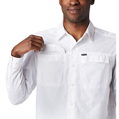 Columbia Silver Ridge 2.0 Camisa de manga larga para hombre, Blanco, S