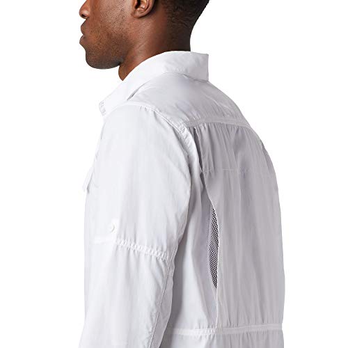 Columbia Silver Ridge 2.0 Camisa de manga larga para hombre, Blanco, S