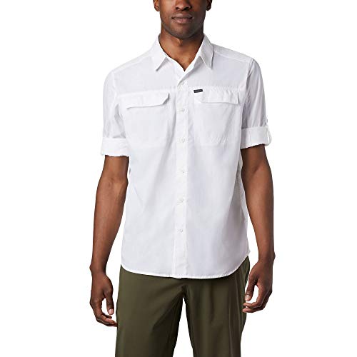 Columbia Silver Ridge 2.0 Camisa de manga larga para hombre,Blanco, L