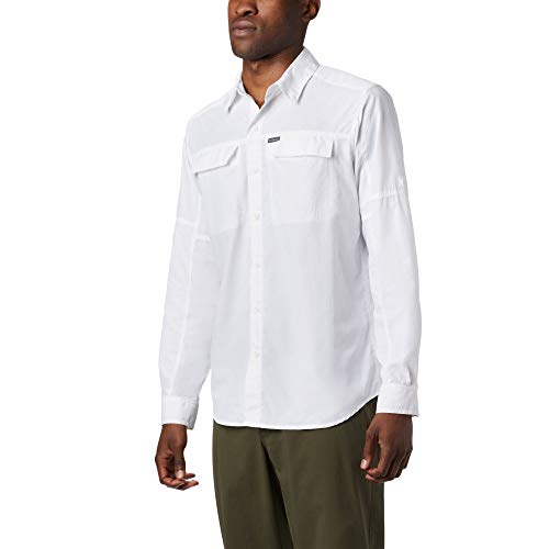 Columbia Silver Ridge 2.0 Camisa de manga larga para hombre,Blanco, L