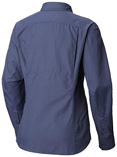 Columbia Silver Ridge 2.0 Camisa de manga larga para mujer, Azul (Nocturnal), XS