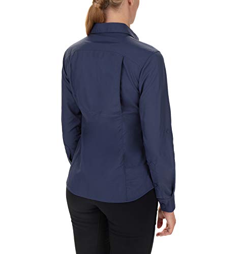 Columbia Silver Ridge 2.0 Camisa de manga larga para mujer, Azul (Nocturnal), XS