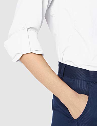 Columbia Silver Ridge 2.0 Camisa de manga larga para mujer, Blanco, XS