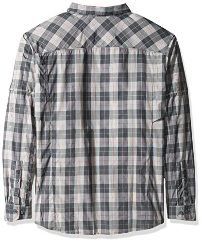Columbia Silver Ridge Camisa de Manga Larga para Hombre, Hombre, 1441326, Estanque Jaspeado, X-Large Alto