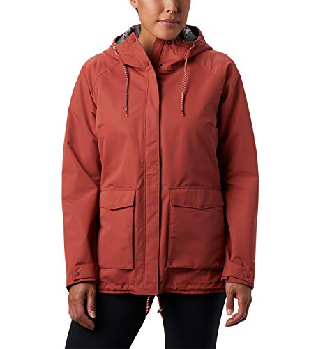 Columbia South Canyon Chaqueta Impermeable, Mujer, Dusty Crimson, S