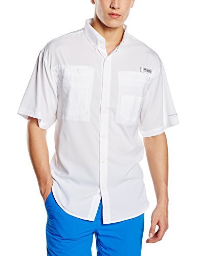 Columbia Tamiami II Short Sleeve Shirt FO7266 Camisa de Manga Corta, Hombre, White, XXL