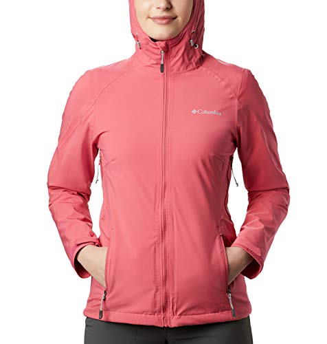 Columbia Trek Light Chaqueta Impermeable, Mujer, Rosa (Rouge Pink), XS