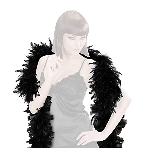 com-four® Disfraces Retro Disfraz de Mujer de los años 20 y Varias Extensiones - Look Charleston - Vestido de Lentejuelas Flecos Vintage, Boa Plumas, Collar Perlas, Pelucas (Boa de Plumas)