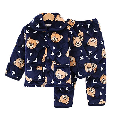 Conjuntos De Pijama para Niñas Niños Pijamas Top + Pantalones 6120 12(Altura:105-115CM/41.34-45.28")