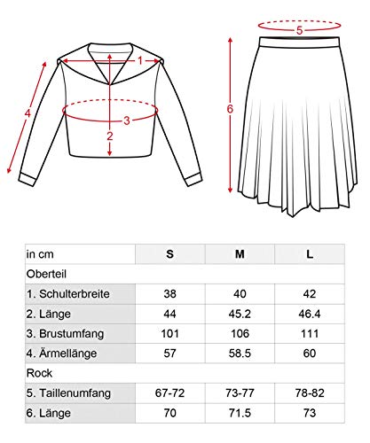 CoolChange Uniforme Escolar de Seifuku, Uniforme Escolar Japonesa, Vestido Azul Oscuro, Talla: M