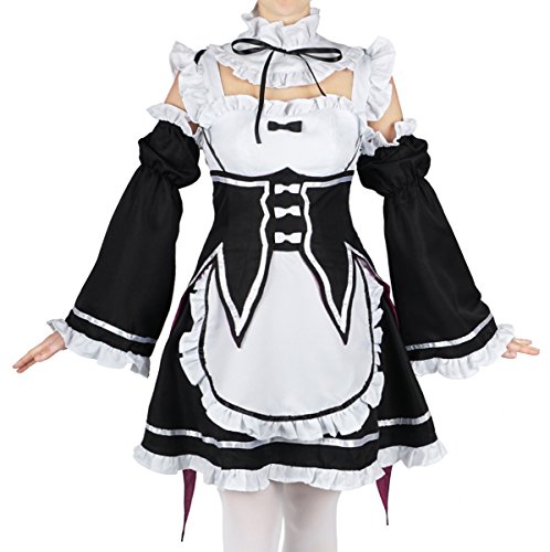 CoolChange Vestido de Camarera de Ram & Rem de Re: Zara Kara Hajimeru Isekai Seikatsu , Talla: L