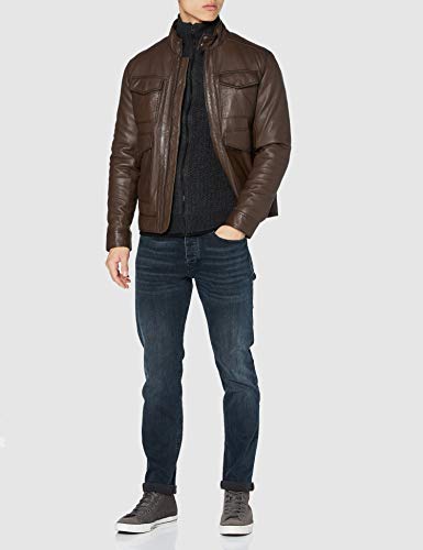 Cortefiel 8LH099 C6Cbk Cazadora Napa, marrón oscuro, Medium Mens