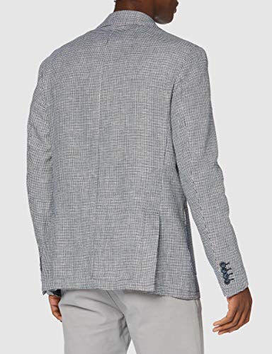 Cortefiel C6Bcs Am. Pata Gallo Chaqueta, Azul (Azul Medio 12), Small (Tamaño del Fabricante: 48) para Hombre