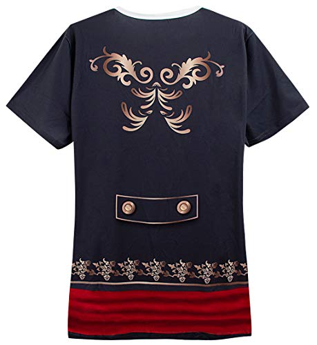 COSAVOROCK Disfraz de Mariachi México para Mujer Camiseta (L, Negro)