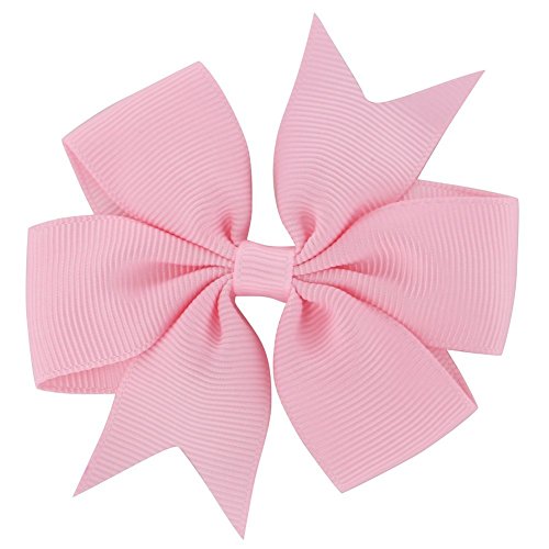 Cozyswan 40PCS Lazos Pelo Niña Color Precioso Pinzas Fuertes Lazos para Pelo (color solo)