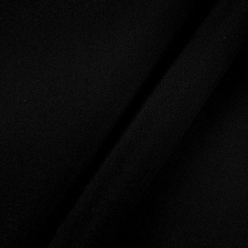 Cremallera Superior Mujer Verano Sexy, Covermason Blusa de Manga Larga para Mujer Blusa de Manga Larga(48,Negro)