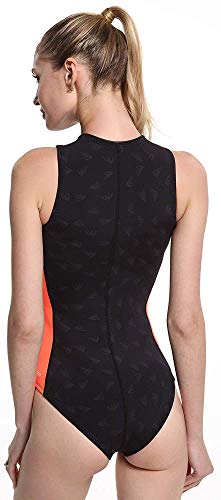 Cressi Termico Traje de Baño Mujer 2mm, Negro/Naranja, S/2
