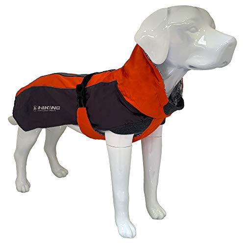 Croci Hiking - Abrigo Impermeable para Perros, Forro termorregulador, Fuji, Talla 50 cm - 380 g