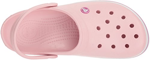 Crocs Crocband U, Zuecos Unisex Adulto, Rosa (Pearl Pink-Wild Orchid), 36-37 EU