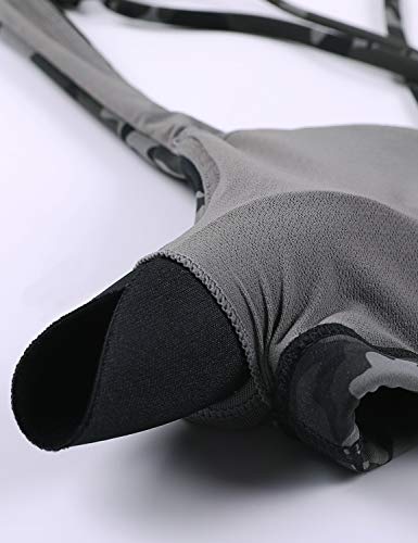 CRZ YOGA - Sujetador Deportivo Yoga Cruzados Espalda Sin Aros para Mujer Camo Multi 1 XS