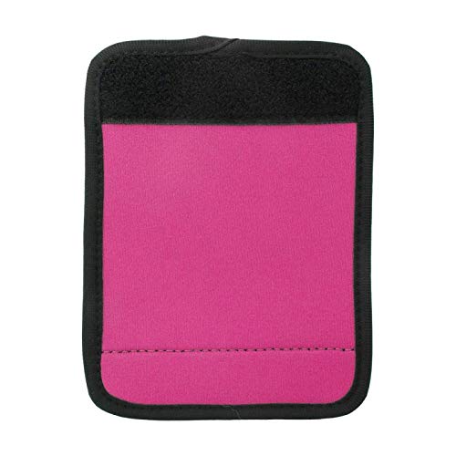 Cubierta de la manija del equipaje del neopreno portátil del abrigo de la manija del equipaje para el icycle del carrito de la compra para la mayoría de las(Pink)